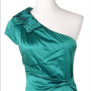 Elie Tahari Green Silk Cocktail dress